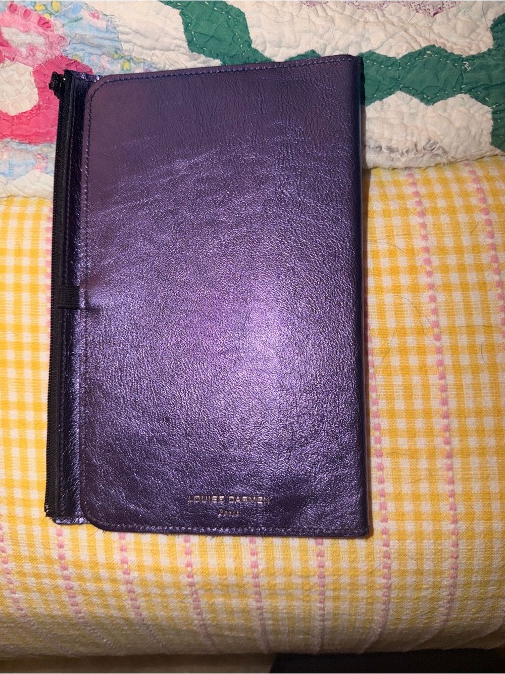 Purple Louise Carmen Portfolio Organizer - Picture 4 of 5